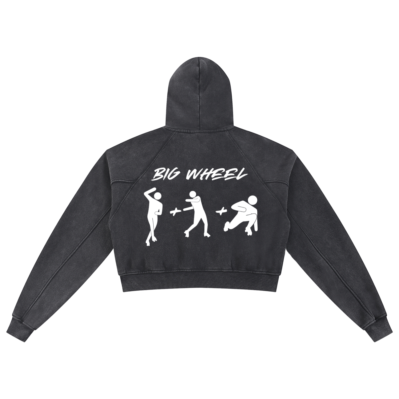 Snow Washed Cropped Hoodie