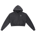 Snow Washed Cropped Hoodie